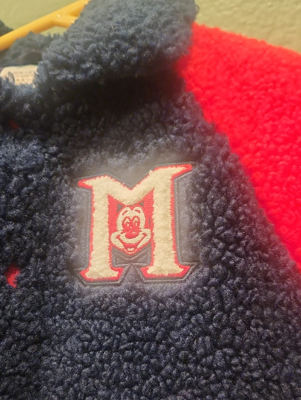 Disney Navy and Bright Red Mickey Mouse Club Jacket